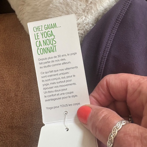 NWT Gaiam's “The OM fit” Mysterioso Purple Leggings - SIZE S - Picture 14 of 16